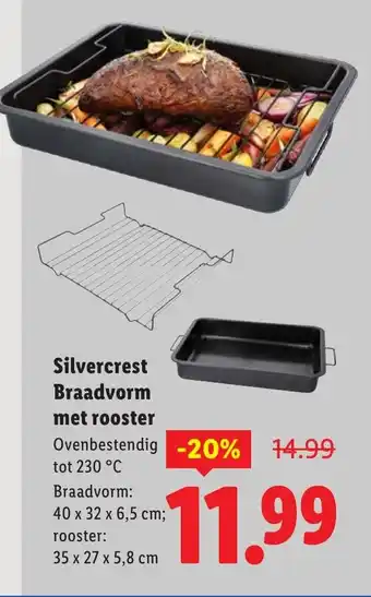 Lidl Silvercrest Braadvorm met rooster aanbieding