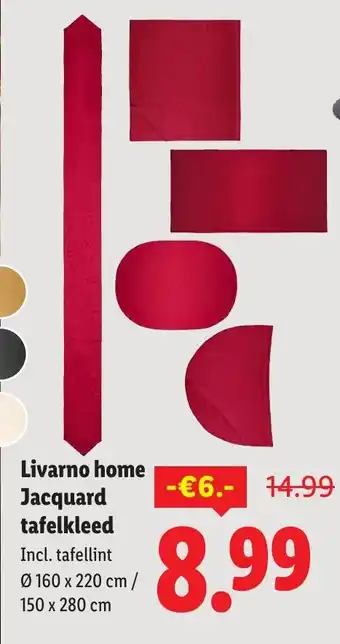 Lidl Livarno home Jacquard tafelkleed aanbieding