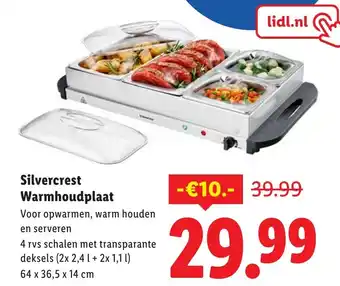 Lidl Silvercrest Warmhoudplaat aanbieding