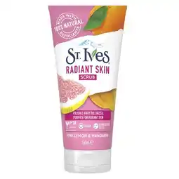 Trekpleister St. Ives Radiant Skin Pink Lemon & Mandarin Scrub aanbieding