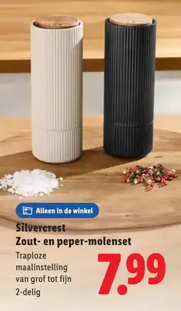 Lidl Silvercrest Zout en peper molenset aanbieding