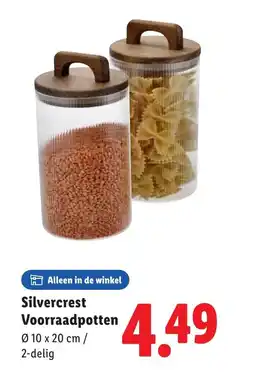 Lidl Silvercrest Voorraadpotten aanbieding