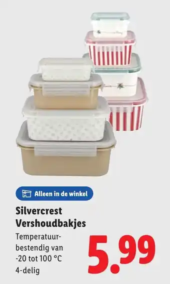 Lidl Silvercrest Vershoudbakjes aanbieding