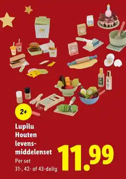 Lidl Lupilu Houten levens middelenset aanbieding