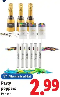 Lidl Party poppers aanbieding