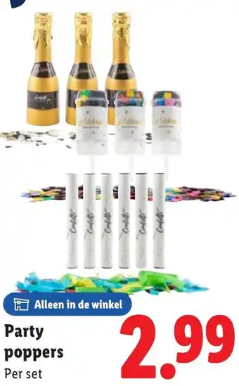 Lidl Party poppers aanbieding