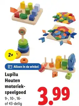 Lidl Lupilu Houten motoriek- speelgoed aanbieding