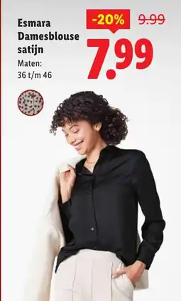 Lidl Esmara Damesblouse satijn aanbieding