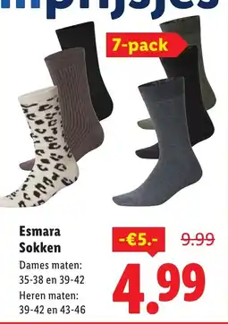 Lidl Esmara Sokken aanbieding