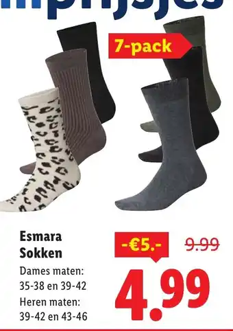 Lidl Esmara Sokken aanbieding