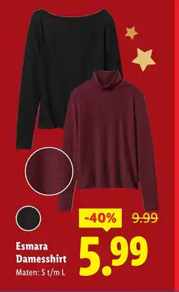 Lidl Esmara Damesshirt aanbieding