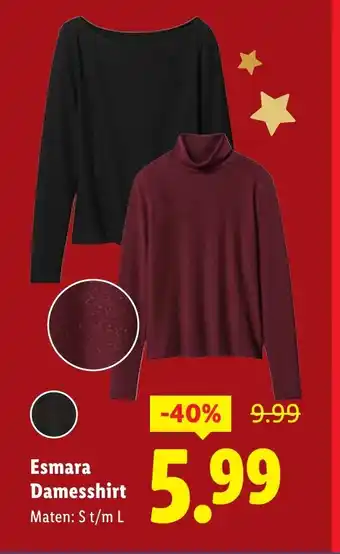 Lidl Esmara Damesshirt aanbieding