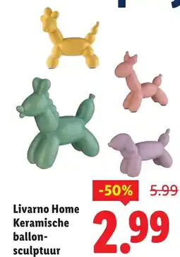 Lidl Livarno Home Keramische ballon sculptuur aanbieding