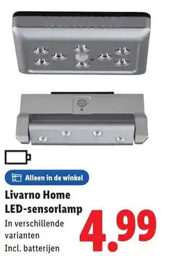 Lidl Livarno Home LED-sensorlamp aanbieding