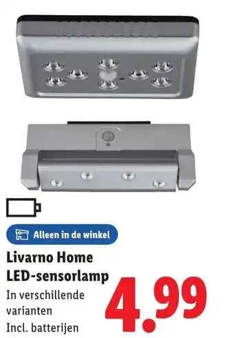 Lidl Livarno Home LED-sensorlamp aanbieding