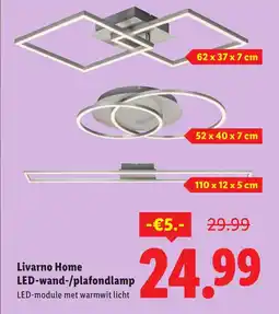 Lidl Livarno Home LED wand plafondlamp aanbieding