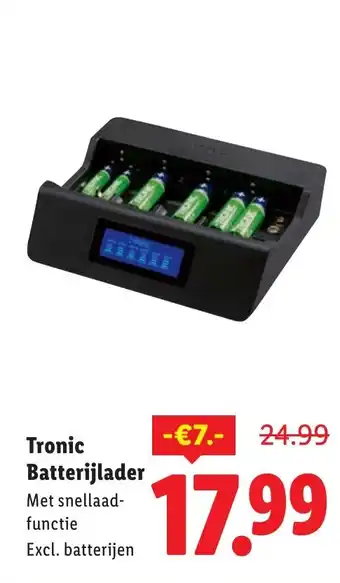 Lidl Tronic Batterijlader aanbieding