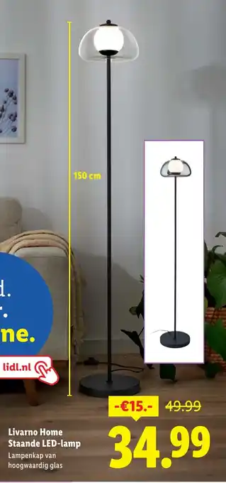 Lidl Livarno Home Staande LED lamp aanbieding