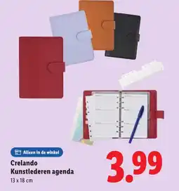 Lidl Crelando Kunstlederen agenda aanbieding