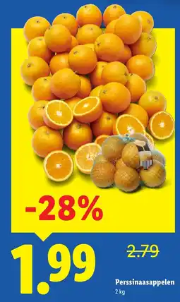 Lidl Perssinaasappelen aanbieding