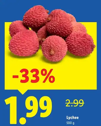 Lidl Lychee aanbieding