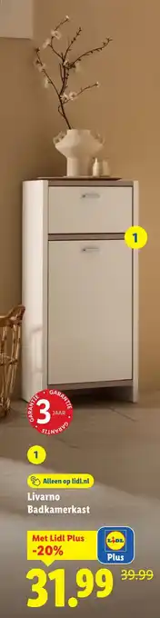 Lidl Livarno Badkamerkast aanbieding