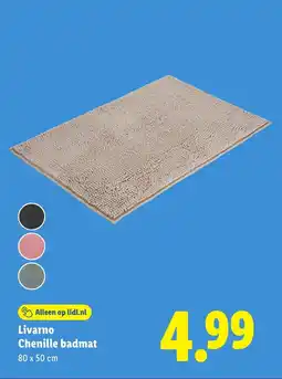 Lidl Livarno Chenille badmat aanbieding