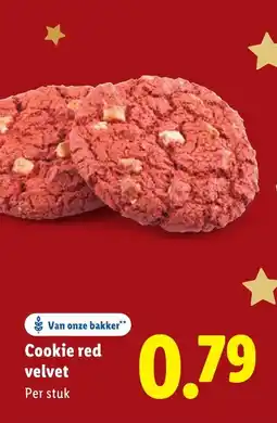 Lidl Cookie red velvet aanbieding