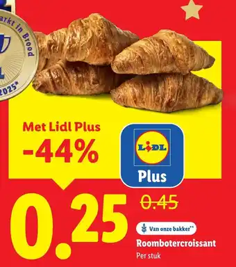 Lidl Roombotercroissant aanbieding