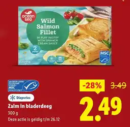 Lidl Zalm in bladerdeeg aanbieding
