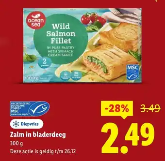 Lidl Zalm in bladerdeeg aanbieding