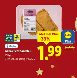 Lidl Gehakt cordon bleu aanbieding