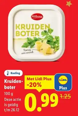 Lidl Kruiden boter aanbieding