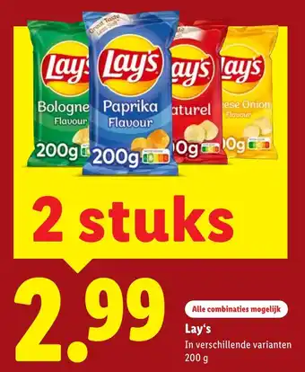 Lidl Lay's aanbieding