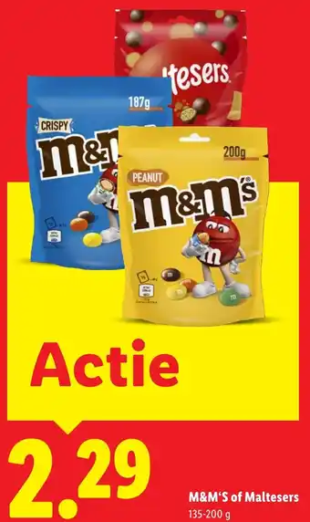 Lidl M&M'S of Maltesers aanbieding