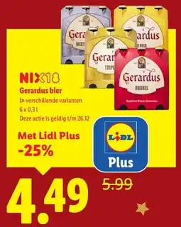 Lidl Gerardus bier aanbieding