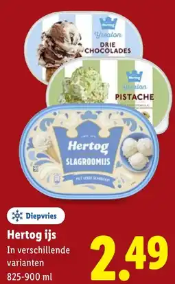 Lidl Hertog ijs aanbieding