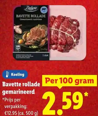 Lidl Bavette rollade gemarineerd aanbieding