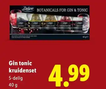 Lidl Gin tonic kruidenset aanbieding