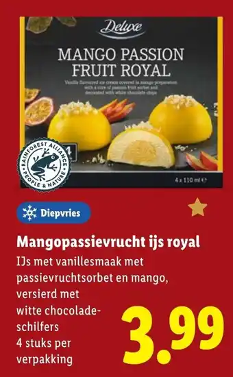 Lidl Mangopassievrucht ijs royal aanbieding