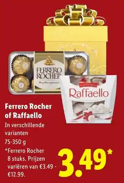 Lidl Ferrero Rocher of Raffaello aanbieding