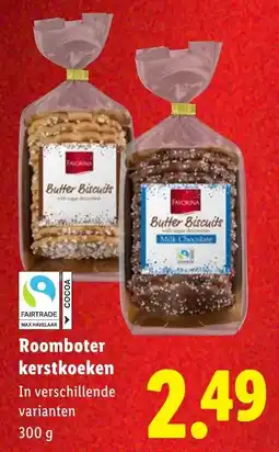 Lidl Roomboter kerstkoeken aanbieding