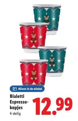 Lidl Bialetti Espresso- kopjes aanbieding