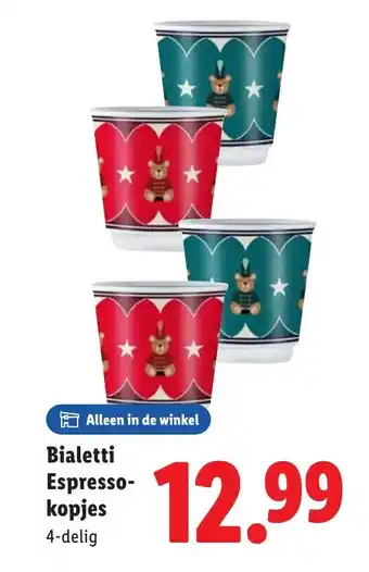 Lidl Bialetti Espresso- kopjes aanbieding