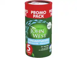 Hoogvliet John West Tonijnstukken in water aanbieding