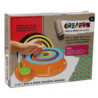 Top1Toys Creafun Spin'n spiro 2 in 1 verf/kleur set aanbieding