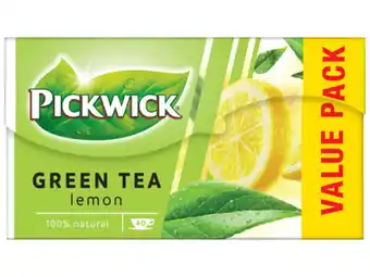 Hoogvliet Pickwick Lemon groene thee voordeelpak aanbieding