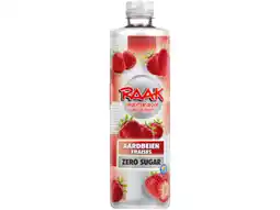 Hoogvliet Raak Siroop aardbeien zero sugar aanbieding