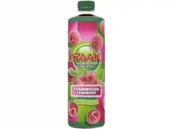 Hoogvliet Raak Siroop frambozen aanbieding