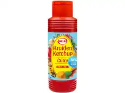 Hoogvliet Hela Kruiden ketchup curry 30% minder suiker aanbieding